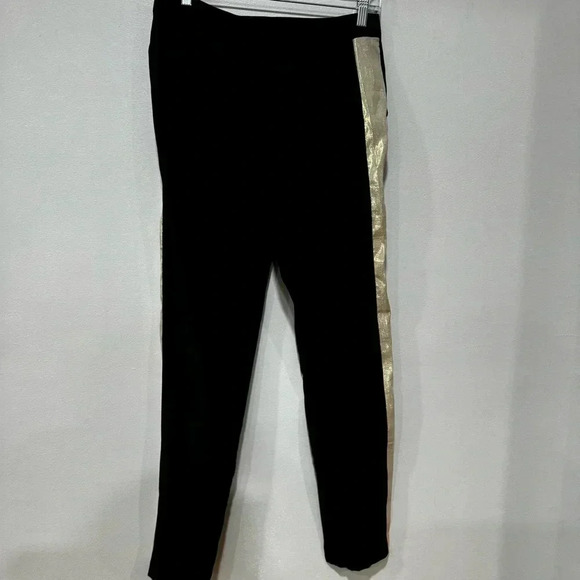 Parker black/gold silk pants 6 - Picture 2 of 10